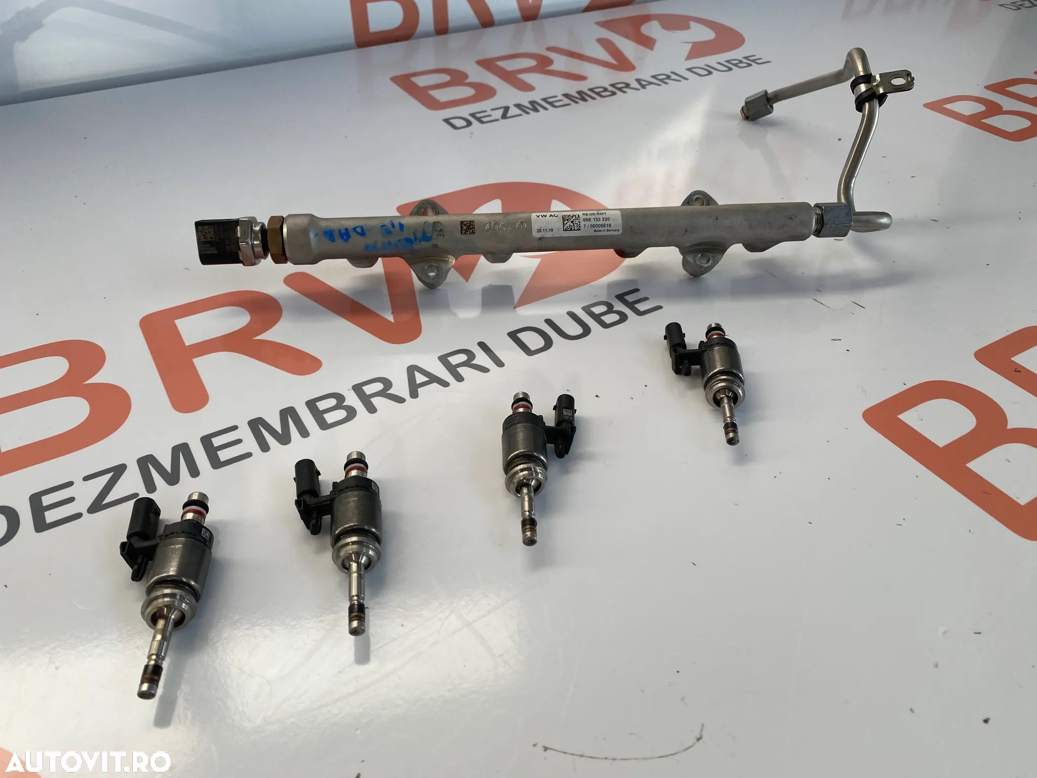 Rampa completa cu injectoare si senzor pentru Vw Tiguan / Vw Golf 8 / Skoda / Audi A3 1.5 tfsi motorizare  Euro 6 - 1