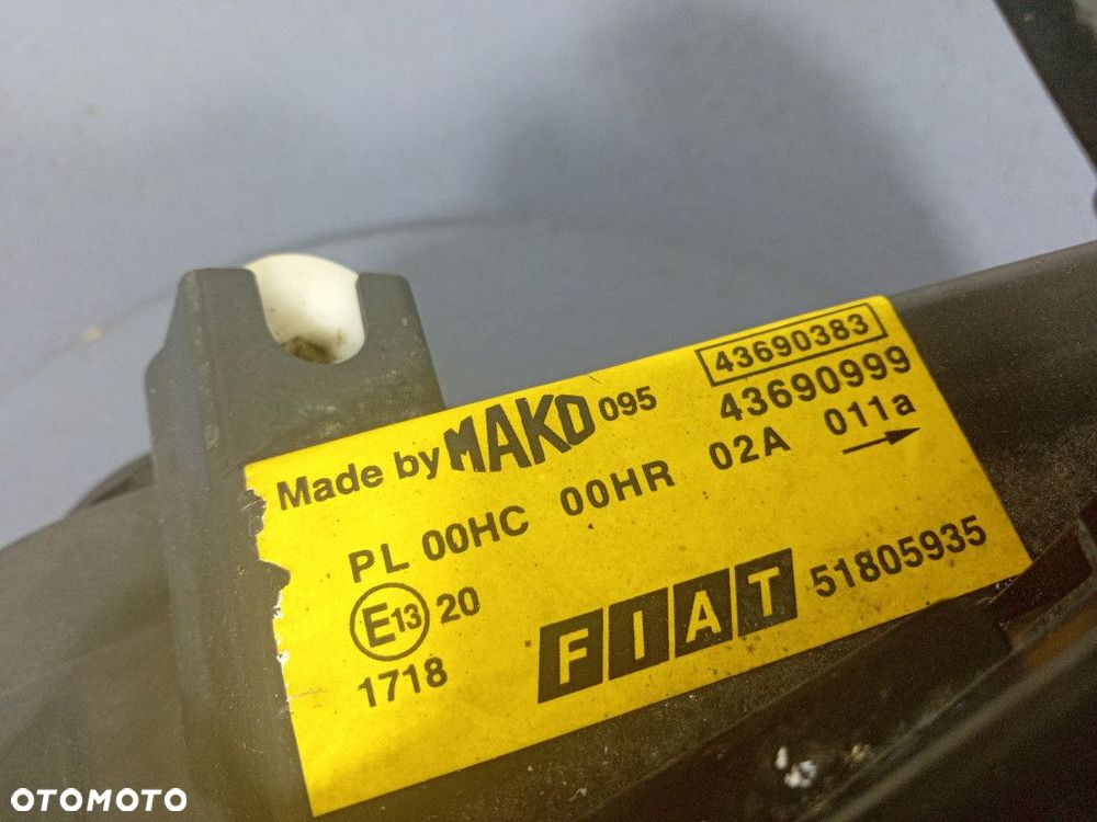 FIAT DOBLO I LIFT 05- REFLEKTOR LEWY LAMPA EU 51805935 - 5