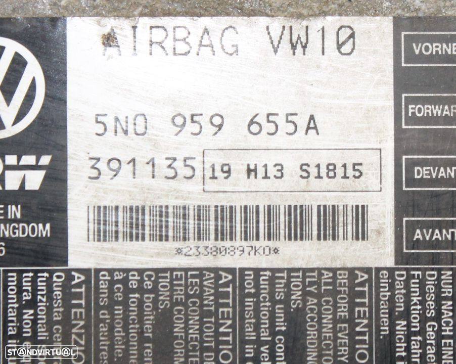 Centralina de Airbag Volkswagen Passat - 2