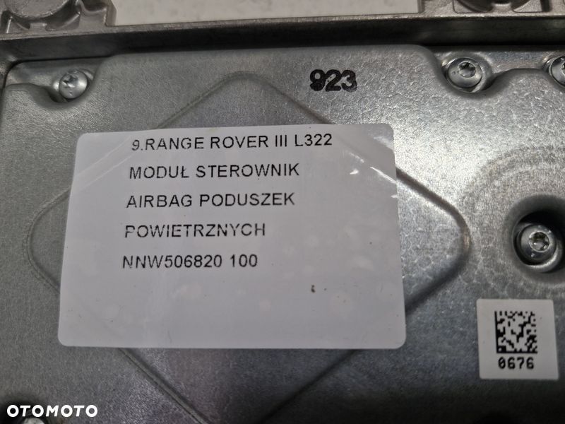 range rover iii l322 sterownik moduł airbag poduszek powietrznych nnw506820 - 4