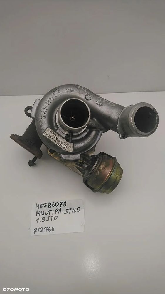 TURBINA 1.9 JTD 110KM 115KM MULTIPLA STILO 46786078 712766 - 1