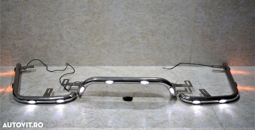 Bara leduri sub masca fata din 3 elemente pentru Scania R, 12 x LED-uri incluse, TopLine, Highline, StreamLine - 1