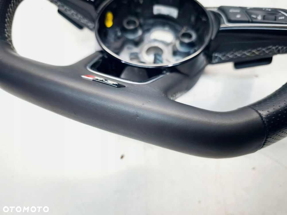 KIEROWNICA SKÓRA PIKOWANA RS S LINE ŚCIĘTA AUDI A4 B9 A5 8W 8W0419091AF JAH - 10