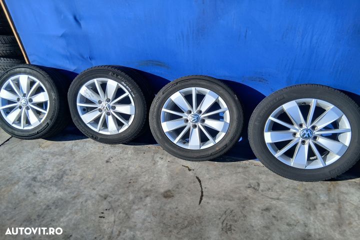 Jante aliaj cu anvelope 16 - set 5C0601025AM 205/55 R16 6.5JX16H2 ET5 - 3