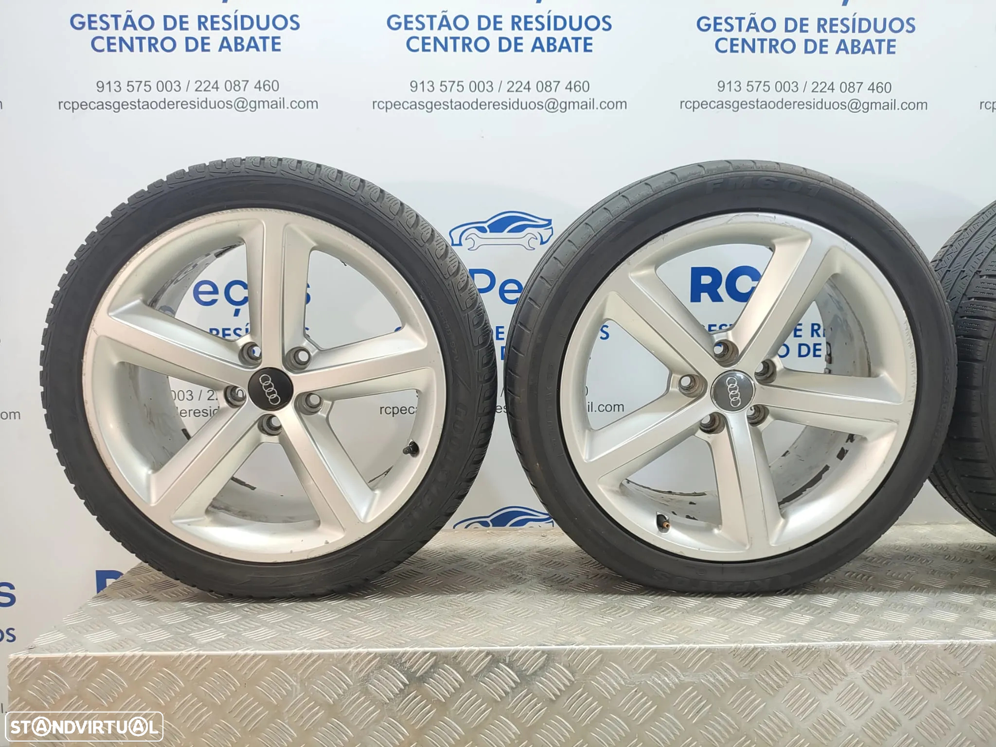 Conjunto Jantes Ronal 18 Originais Audi A4 B8 S-Line S Line 8J ET46 5x112 - 5