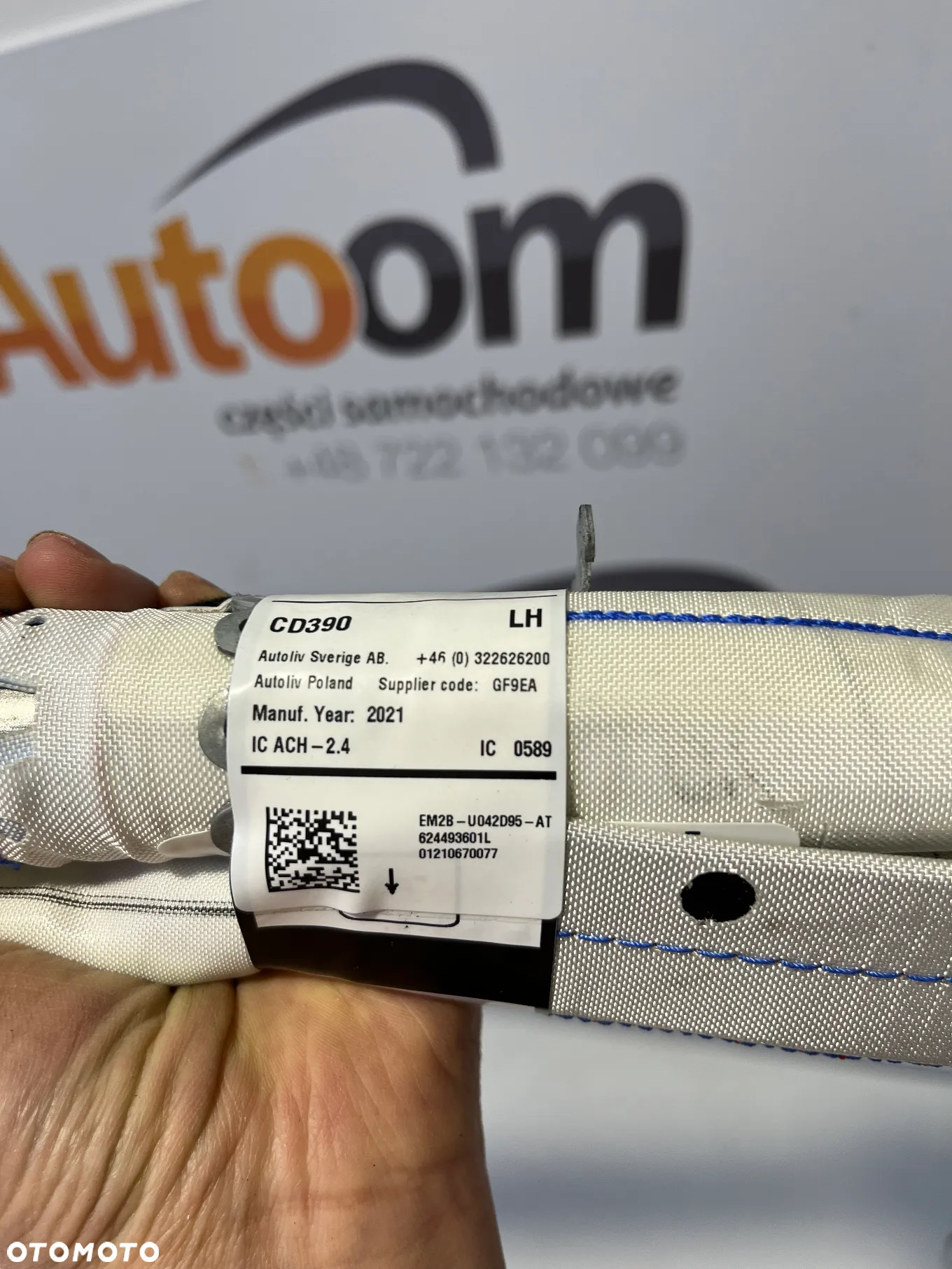 KURTYNA AIRBAG LEWA S-MAX MK2 GALAXY MK4 EM2B-U042D95-AT - 2