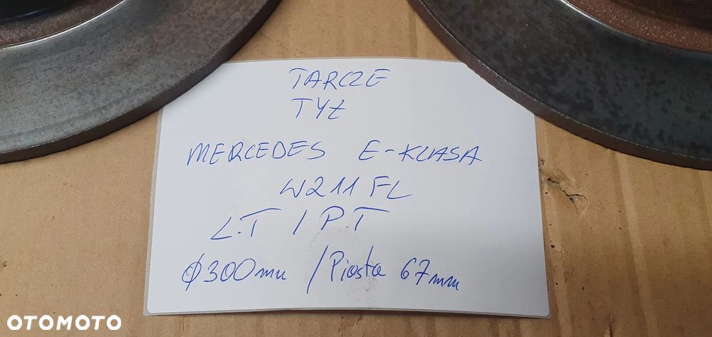 Tarcze hamulcowe tył tylne klocki 300mm Mercedes W211 Lift 2.2 CDI - 10