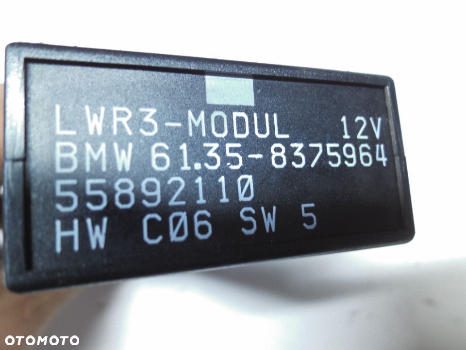 BMW E39 LIFT MODUŁ STEROWNIK ŚWIATEŁ 61358375964 + WTYCZKA - 5