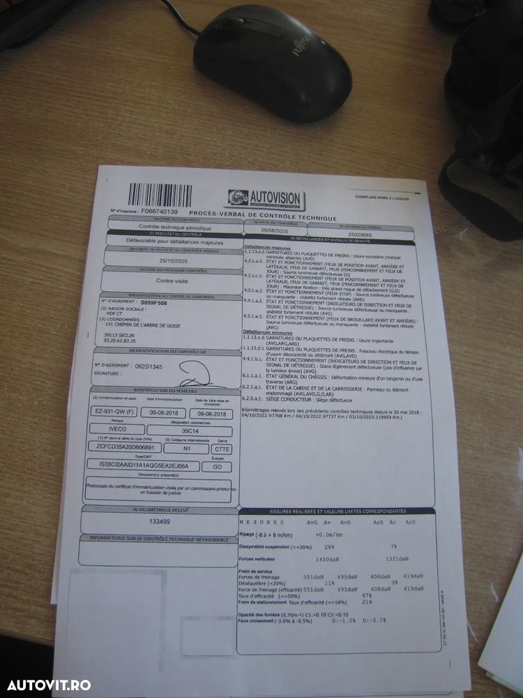 Iveco DAILY 35 C 13, 3 LOC. BASCULABIL, AC . EURO  VI . - 24