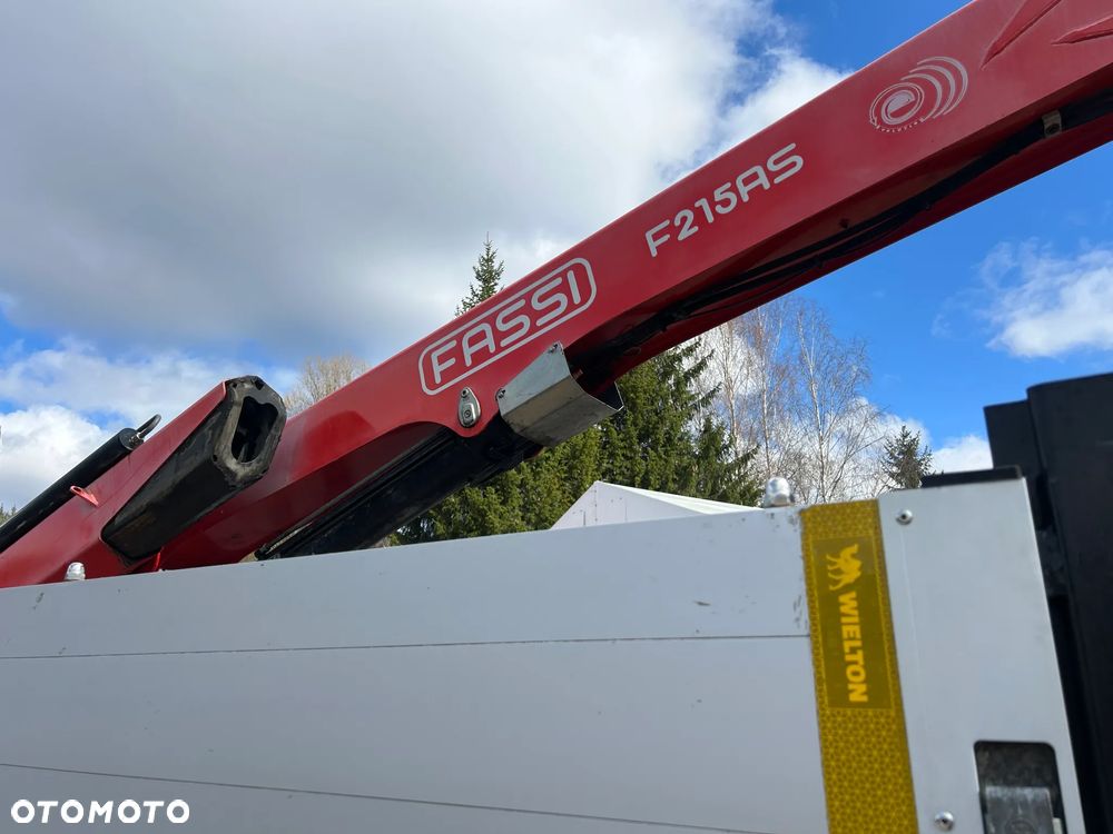 Wielton BURTOWA + HDS DŹWIG FASSI F215AS / BURTA 80 CM WYSOKIE / OŚ PODNOSZONA / OSIE SAF / PODPORY HYDRAULICZNE / IDEALNA DO BUDOWLANKI !! - 11