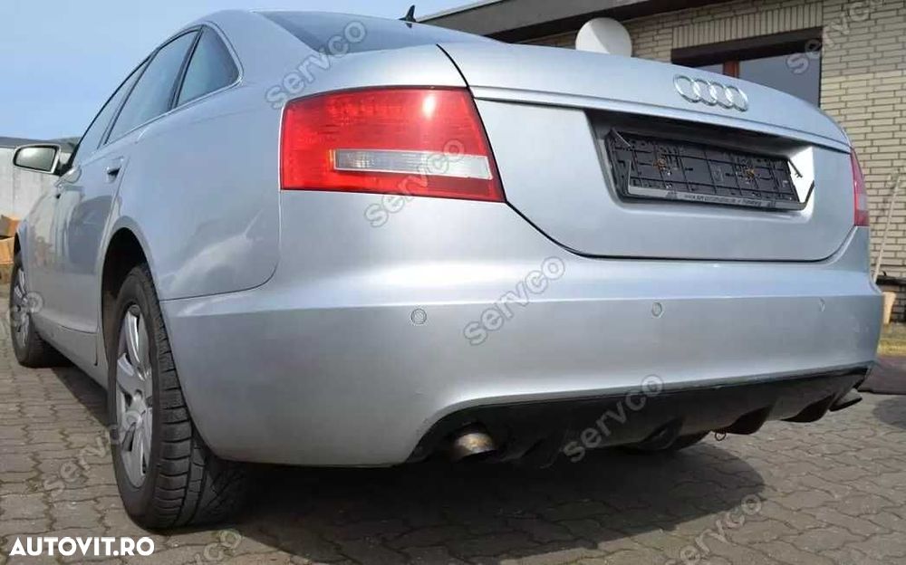 Prelungire spoiler tuning sport bara spate Audi A6 C6 4F Sedan S line RS6 S6 2004-2008 ver1 - 2