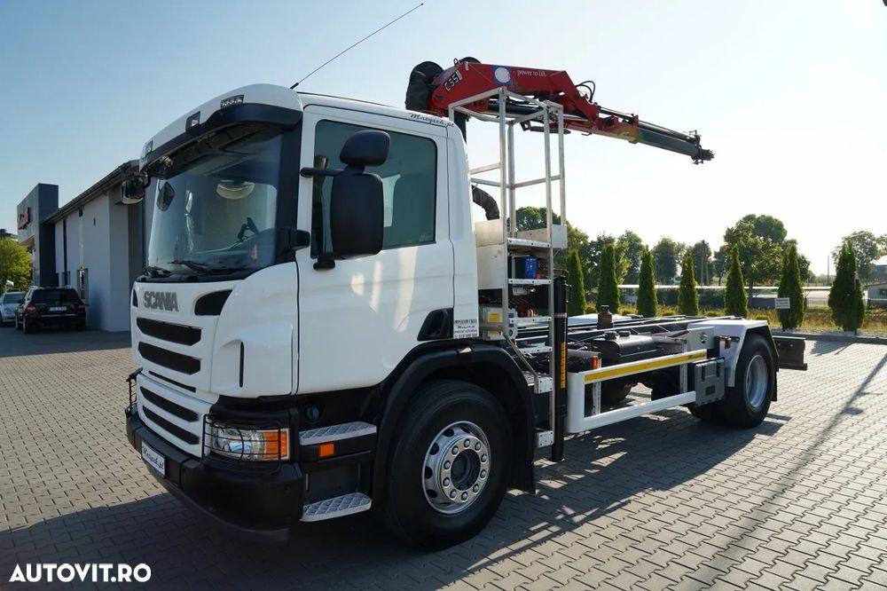 Scania P 280 / CILINDRU BASCULABIL / + HMF 635 HDS / CAPACITATE DE RIDICARE 1.500 KG / EXTENSIE MAXIMĂ 7 M / RADIOCOMANDĂ / EURO 6 - 2