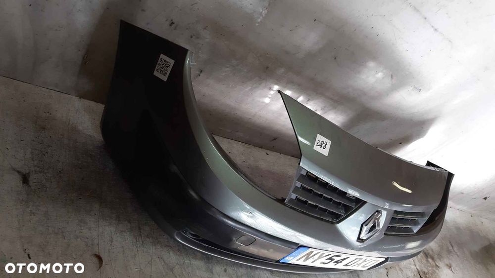 $ ZDERZAK PRZÓD PRZEDNI DO RENAULT GRAND SCENIC II 2 + HALOGENY SZARY NV603 - 4