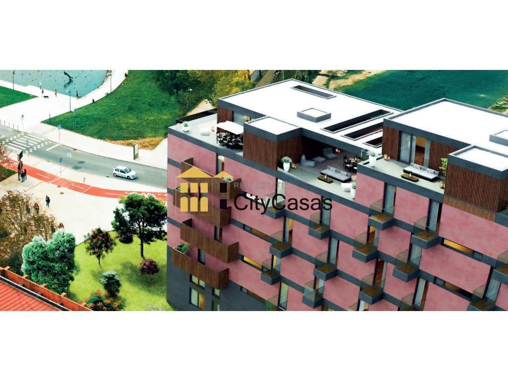 T3 Novo c/ Varanda e Garagem - Edifício c/ Vistas Ria - Grande imagem: 5/8