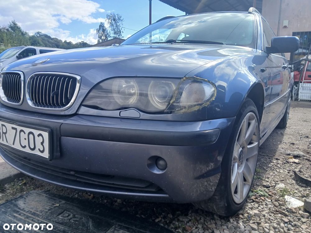BMW V6 3.0 E46 Touring lift 204km STAHLBLAU METALLIC 372 maska pokrywa silnika klapa bagażnika zderzak lampa reflektor pas przedni stop lampy halogeny przeciwmgłowe odblaski grill atrapa - 5