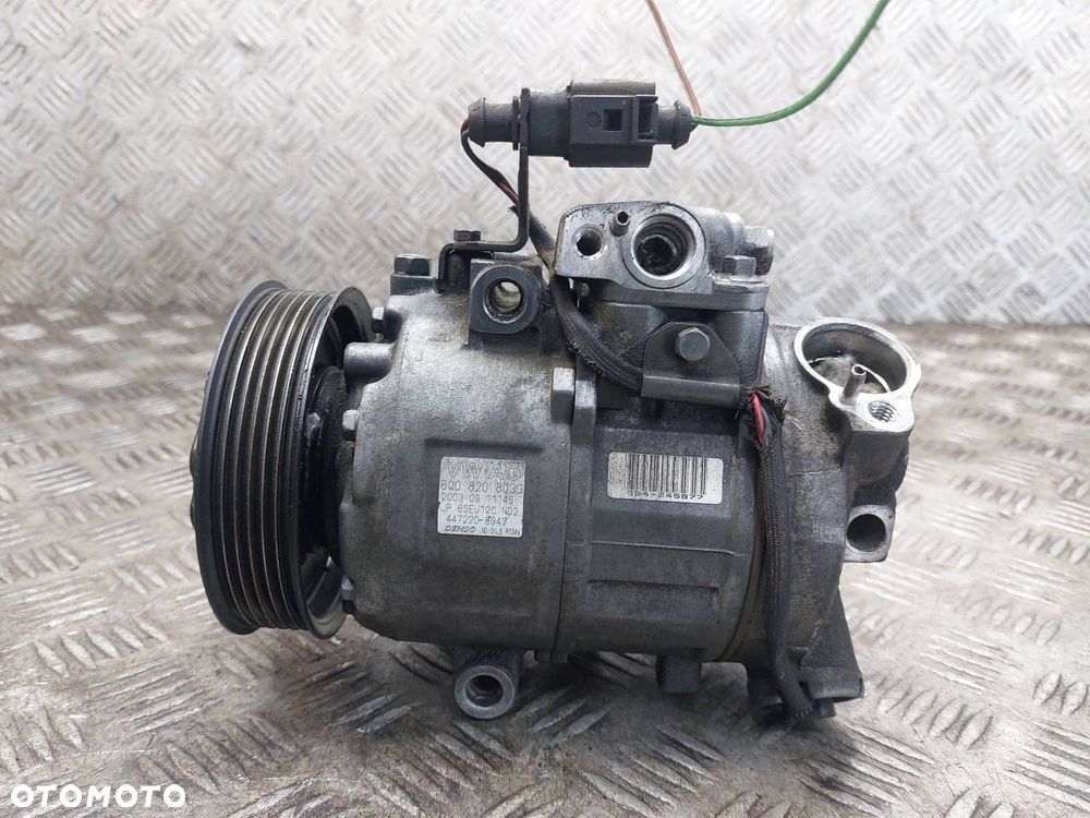 SPRĘŻARKA KOMPRESOR KLIMATYZACJI SKODA FABIA I 1.2 6V 6Q0820803G ID: 237995 - 1