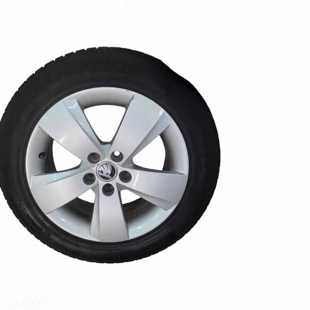 KOŁA FELGI ALUMINIOWE OPONY ZIMOWE + ŚRUBY SKODA FABIA III 185/60R15 5X100 - 2
