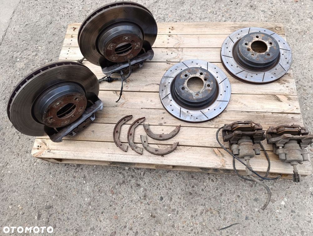 bmw e90 e91 e92 tarcze hamulcowe klocki 335d m57 komplet przÓd tyŁ - 1