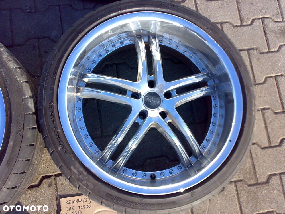 chevrolet camaro v 2009 2015 koła felgi 22'' chrom 5x120 bazo 265/35r22 - 5