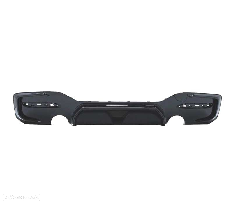 DIFUSOR TRASEIRO BMW SERIE 1 F20 F21 LCI 15- DUPLA SAIDA LOOK CS - 2