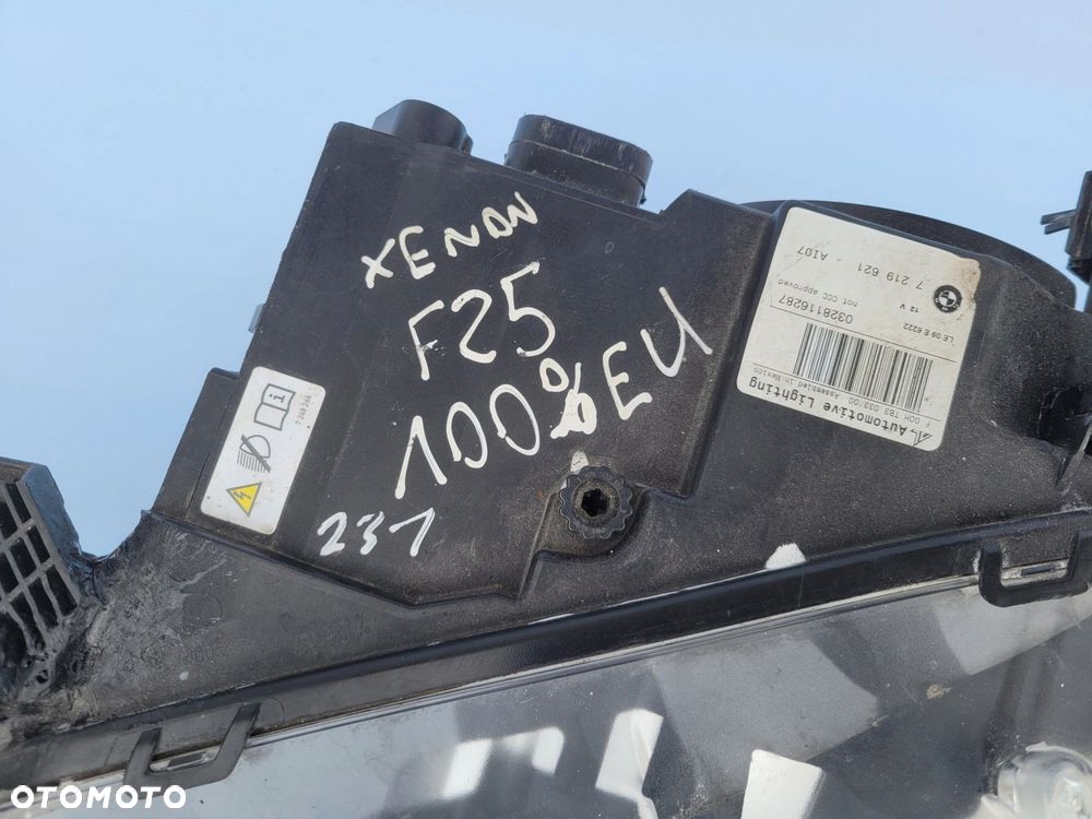 LAMPA LEWY PRZÓD PRZEDNIA BMW X3 F25 XENON SKRĘTNY EUROPA 7219261 - 2