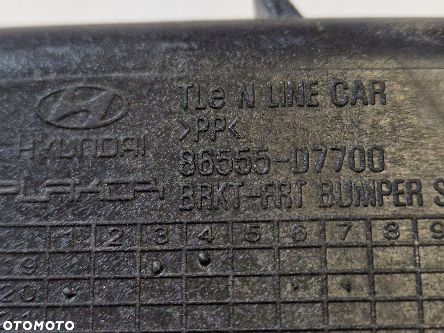HYUNDAI TUCSON II III LIFT N LINE ŚLIZG ZDERZAKA LEWY PRZÓD 86555-D7700 OE - 3