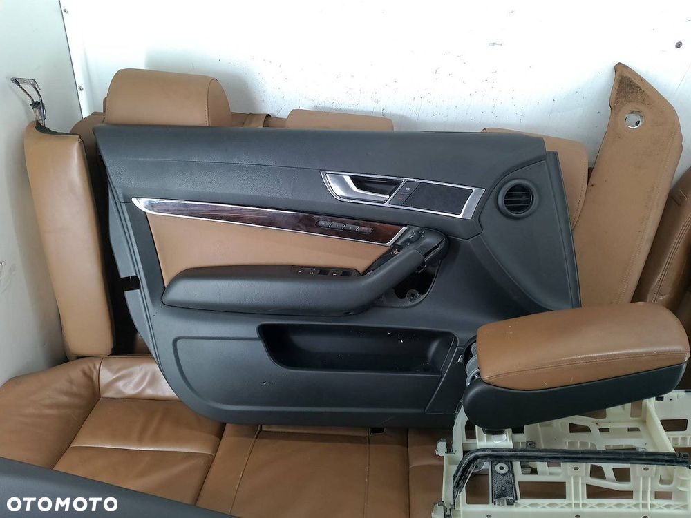 FOTELE KANAPA BOCZKI SKÓRA KOMPLET AUDI A6 C6 - 6