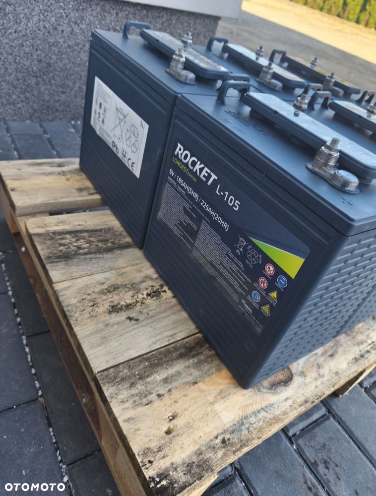 Akumulatory Rocket l 105 akumulator kwasowy 48 v melex - 1