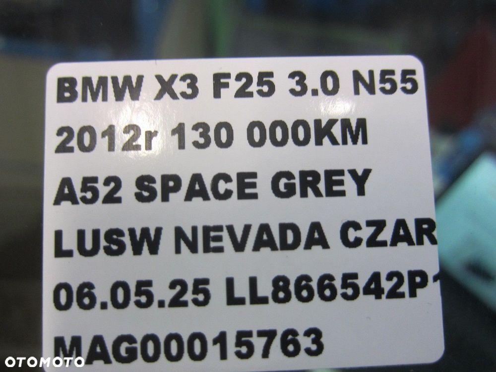 BMW X3 F25 SZYBA DRZWI LEWYCH TYLNYCH LEWY TYŁ PRZYCIEMNIANA 51357329333 - 6