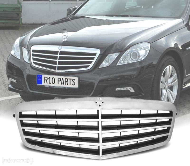 GRELHA FRONTAL MERCEDES CLASE E W212 09-13 CROMADO - 1