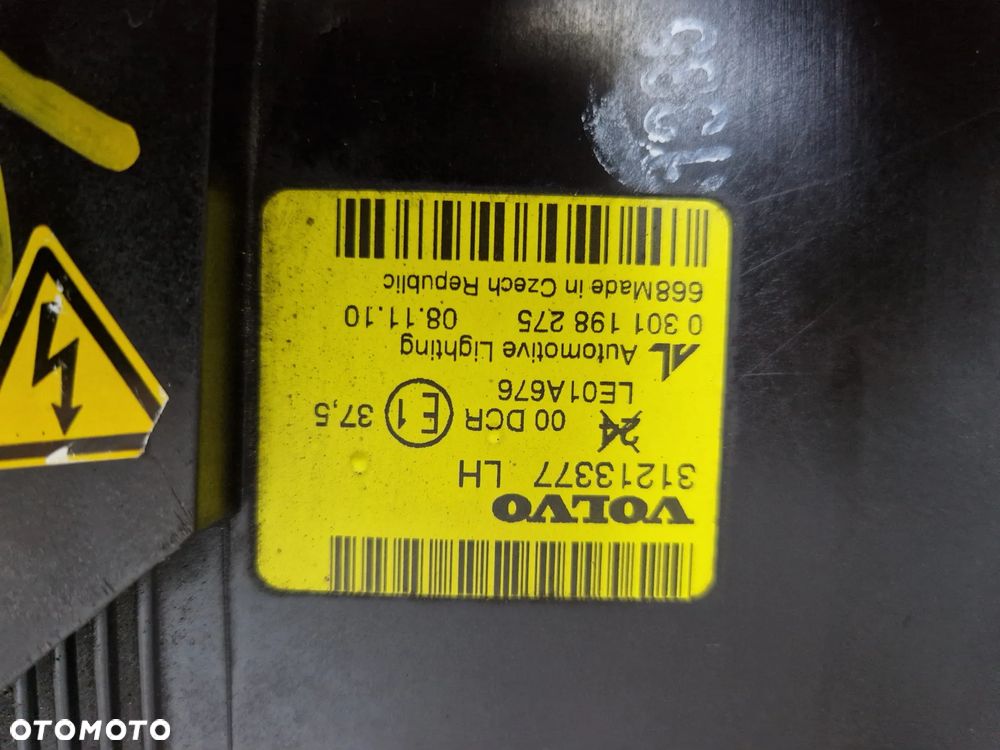 LAMPA LEWA PRZEDNIA XENON VOLVO S40II 04-07R  CZARNY ŚRODEK IDEALNA ORYGINAŁ EUROPA - 13