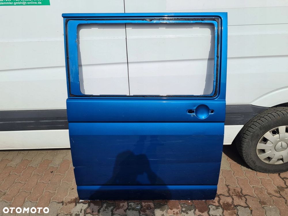VW T5 drzwi przesuwne prawe niebieski - 1