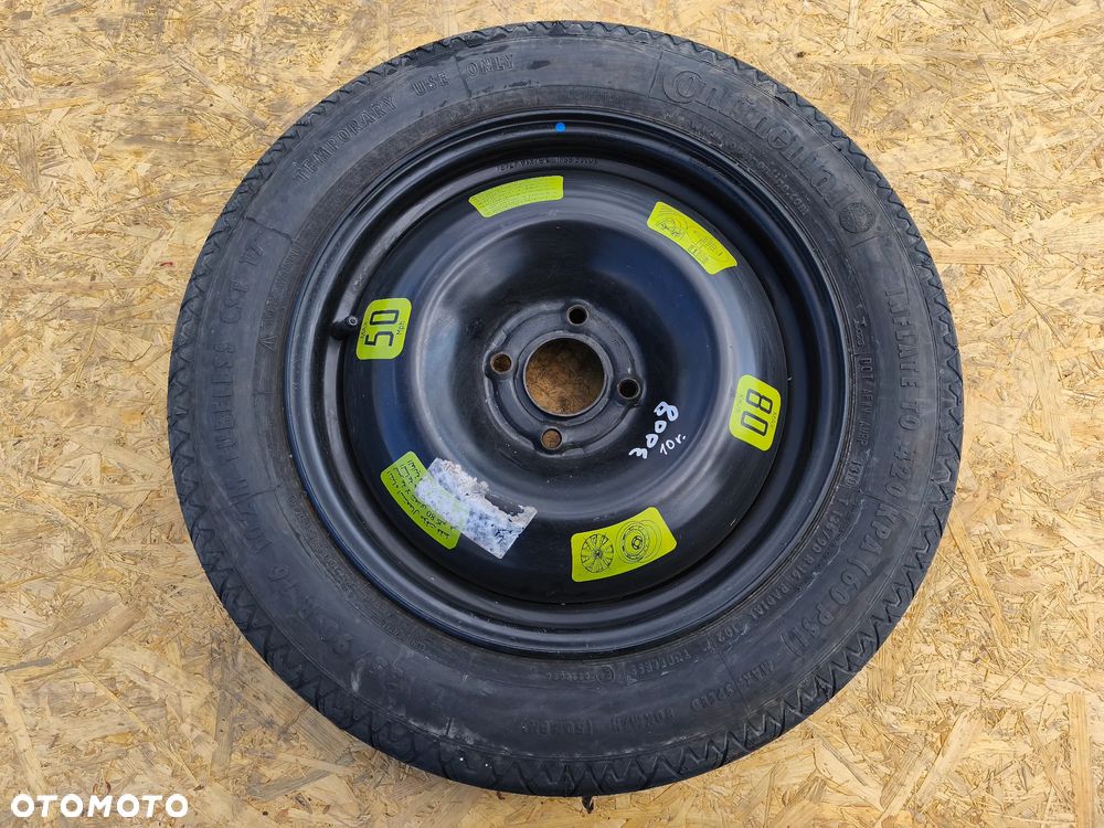 KOŁO DOJAZDOWE ZAPASOWE 125/90R16 16 CALI 4X108 CITROEN PEUGEOT OPEL - 2