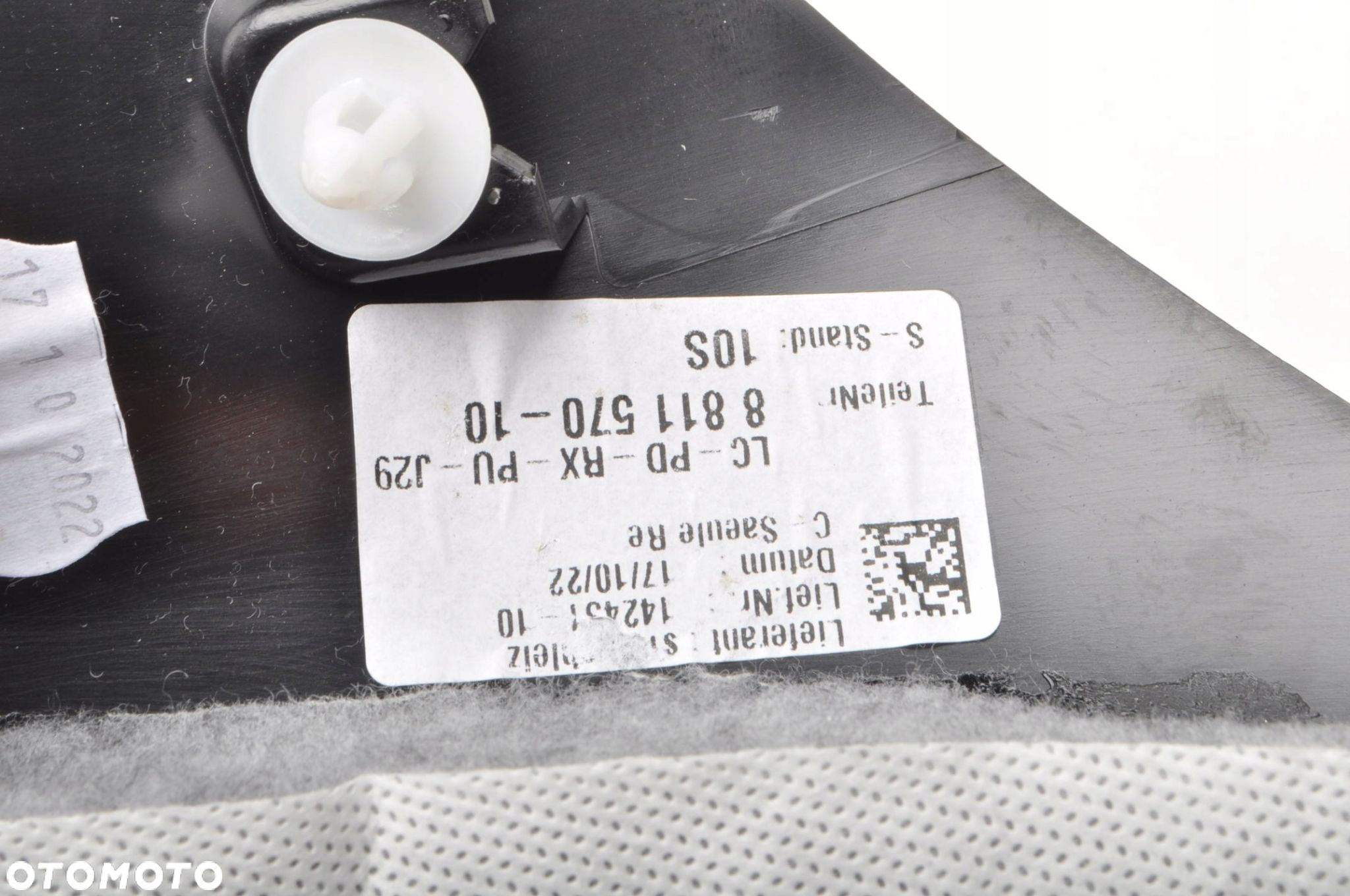 TOYOTA SUPRA MK5 OSŁONA PLASTIK SŁUPKA SZYBY PRAWA 8811570 - 6