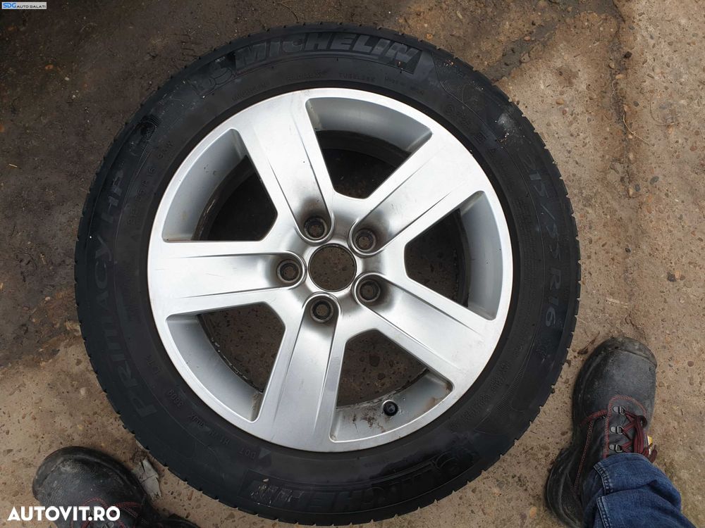 Roata Rezerva Aliaj 215 55 16 R16 7Jx16 H2 ET42 5x112 Cod 8E0601025B Volkswagen Golf 6 2008 - 2014 [K7953] - 1