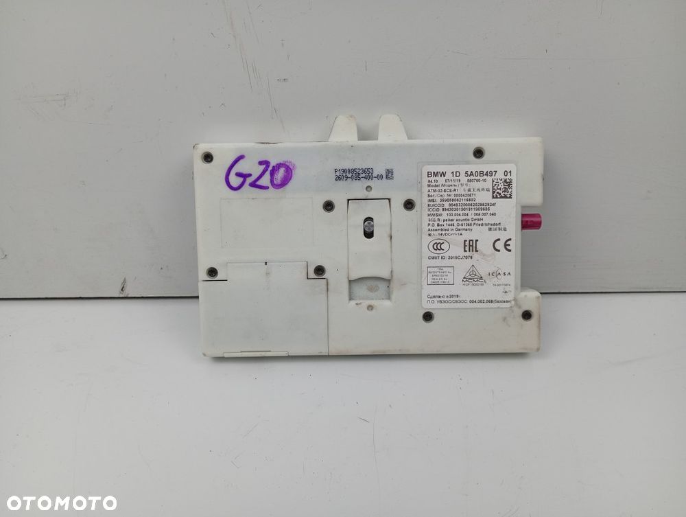 moduł sterownik telematic bmw x3 g01 x4 g02 g20 g21 5a0b497 - 1
