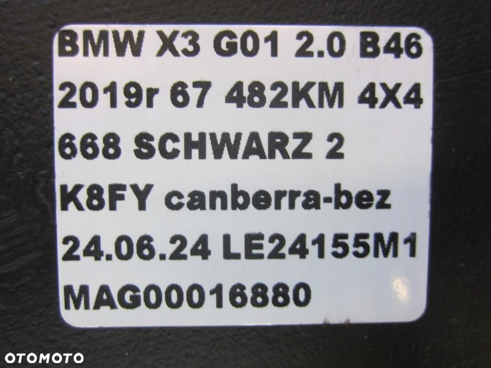BMW X3 G01 2018-2023 G02 BAK ZBIORNIK PALIWA POMPKA POMPA 3.0 2.0 BENZYNA - 13