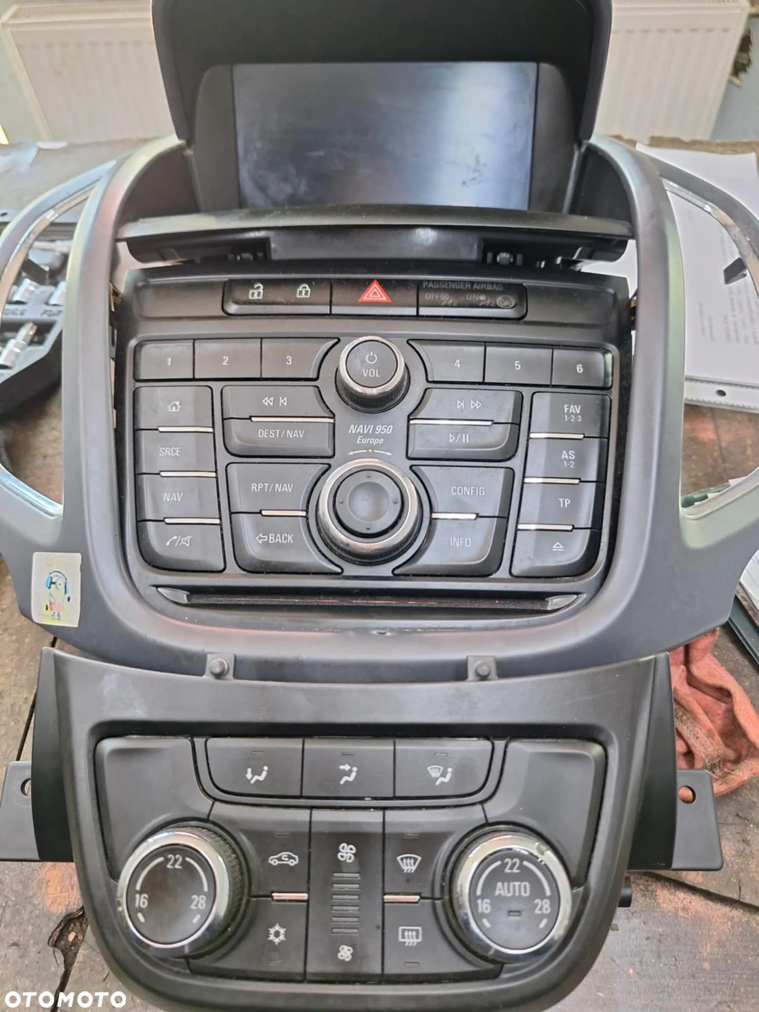 OPEL ZAFIRA C ASTRA J NAWIGACJA RADIO I PANEL NAWIEWU KLIMATYZACJI - 1