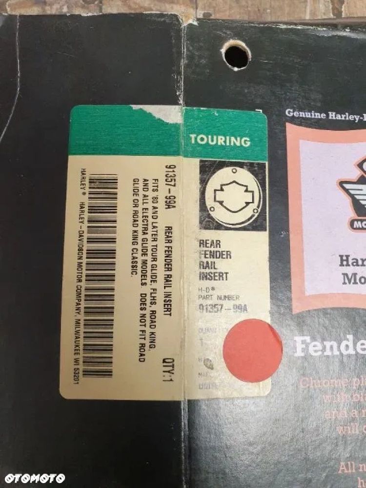 Zderzak nakładka na błotnik tył Harley Davidson Touring 91357-99A - 7