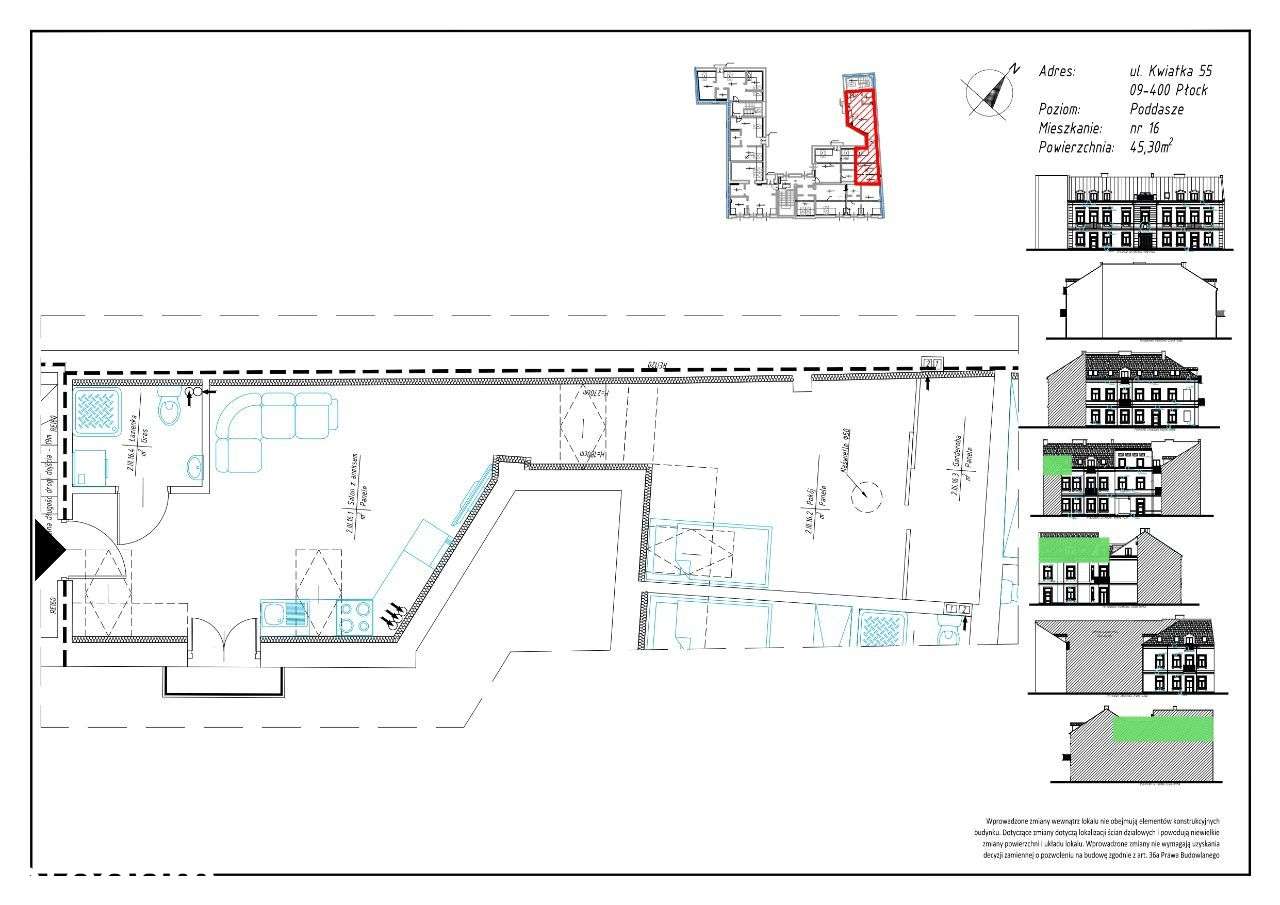 NOWE MIESZKANIE- 45,30m2- Stare Miasto w Płocku