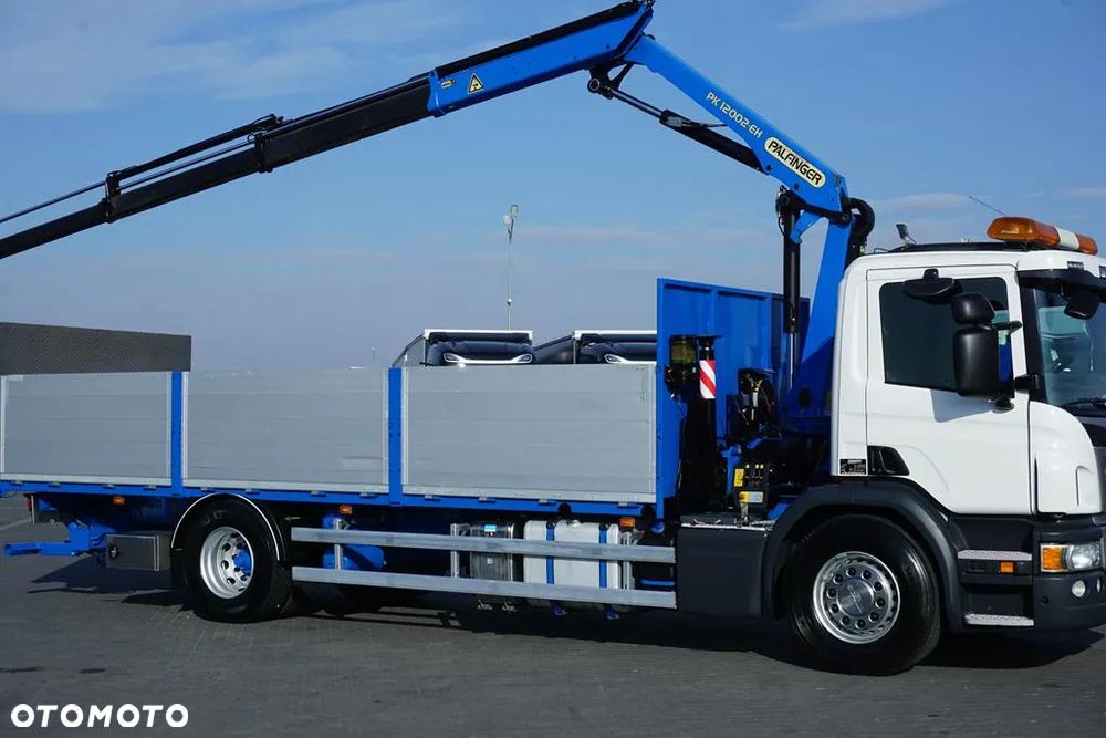 Scania / P 250 / ACC / SKRZYNIOWY + HDS + WINDA / PALFINGER PK 12 002 - EH B / WYSIĘG 10 M - 22
