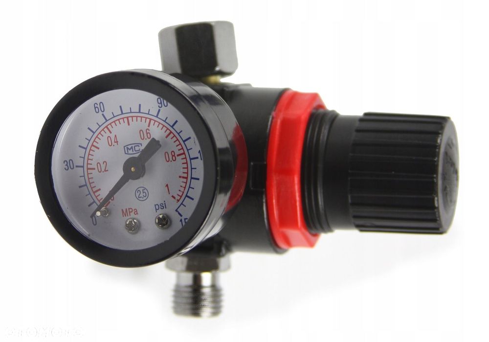 PISTOLET LAKIERNICZY DO MALOWANIA /ZESTAW BLISTER/dysze 1.4/1.7mm MANOMETR - 5