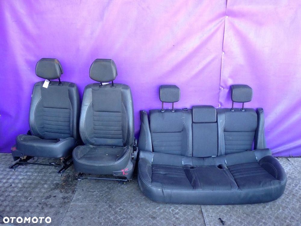 RENAULT LAGUNA 3 III 07- FOTELE PRZÓD LEWY PRAWY KANAPA PÓŁSKÓRA KOMPLET EU - 1