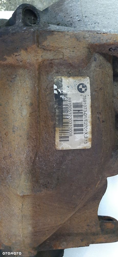 Tylny most dyferencjał BMW E81 E87 E90 E91 E92  3.15 - 2