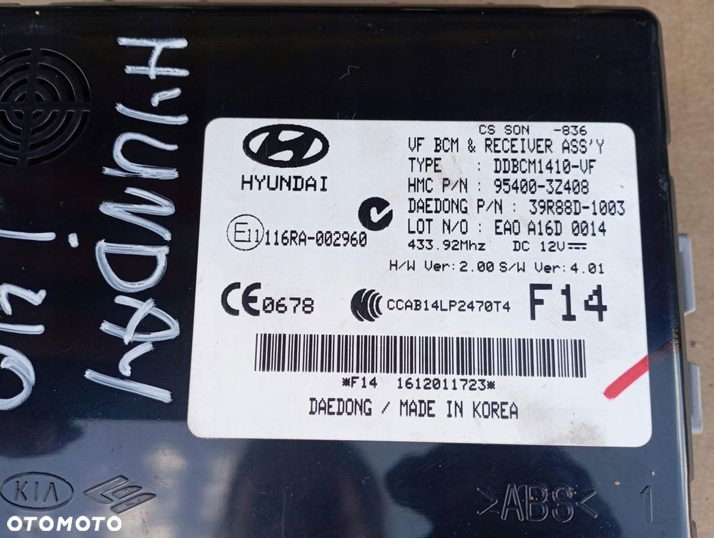 HYUNDAI I40 MODUŁ KOMFORTU 95400-3Z408 - 2