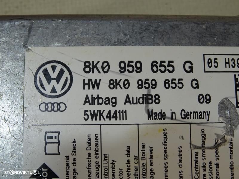 Centralina De Airbags Audi A4 (8K2, B8)  8K0959655g / 5Wk44111 / 8K0 9 - 2