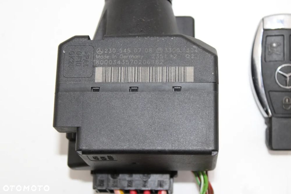 Kluczyk stacyjka komplet OE Mercedes SL R230 W230 A2305450708 Q2 - 10