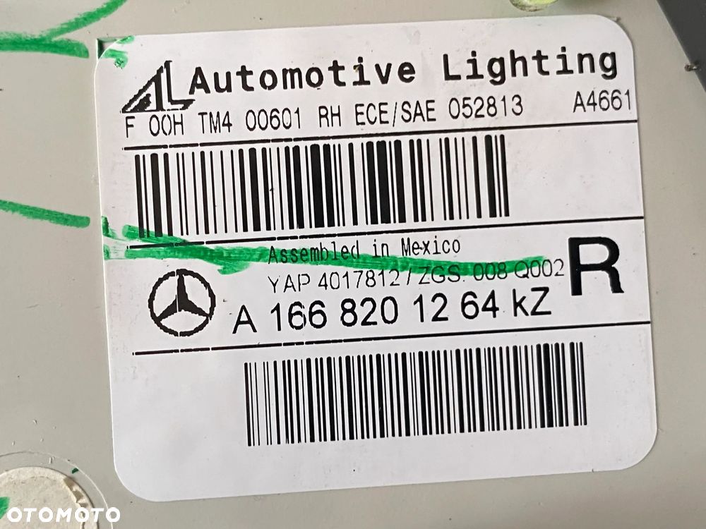 MERCEDES gl 166 lampa tylna prawa w klape led - 3