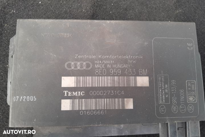 Calculator confort 8E0959433BM 8E0959433BM Audi A4 B7 [2004 - 2008] A - 3