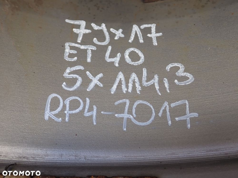 KOŁA FELGI ALUMINIOWE NISSAN QASHQAI  7JX17  ET 40  5X114,3  RP4-7017  OPONY GRATIS - 16